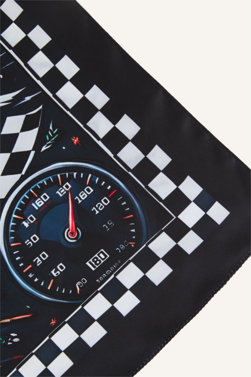 Erkek Çocuk - Genç Erkek Siyah Desenli Bandana Erkek Çocuk