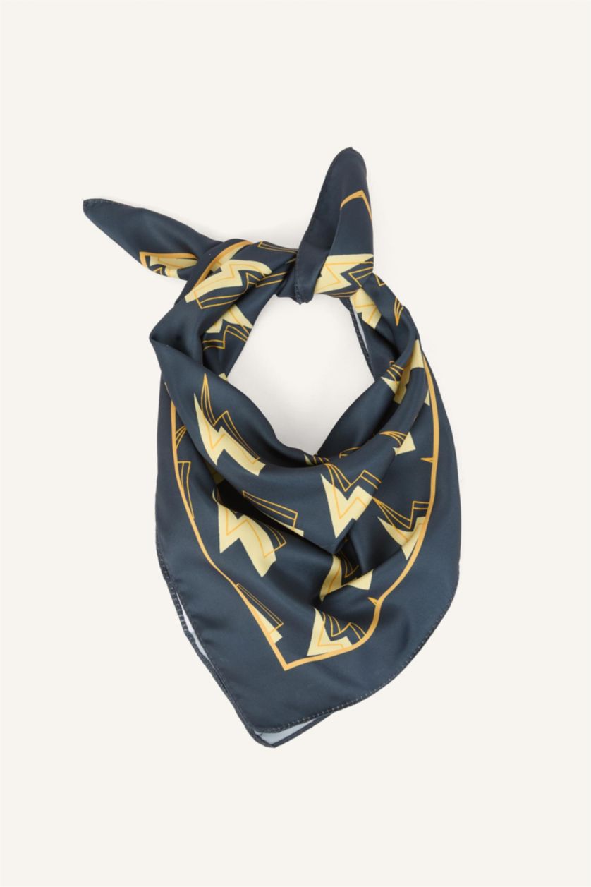 Erkek Çocuk - Genç Erkek Lacivert Desenli Bandana Erkek Çocuk