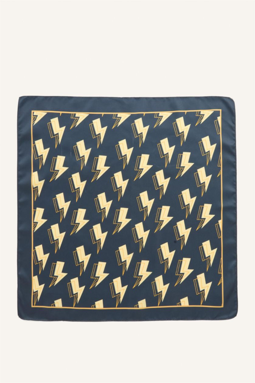 Erkek Çocuk - Genç Erkek Lacivert Desenli Bandana Erkek Çocuk