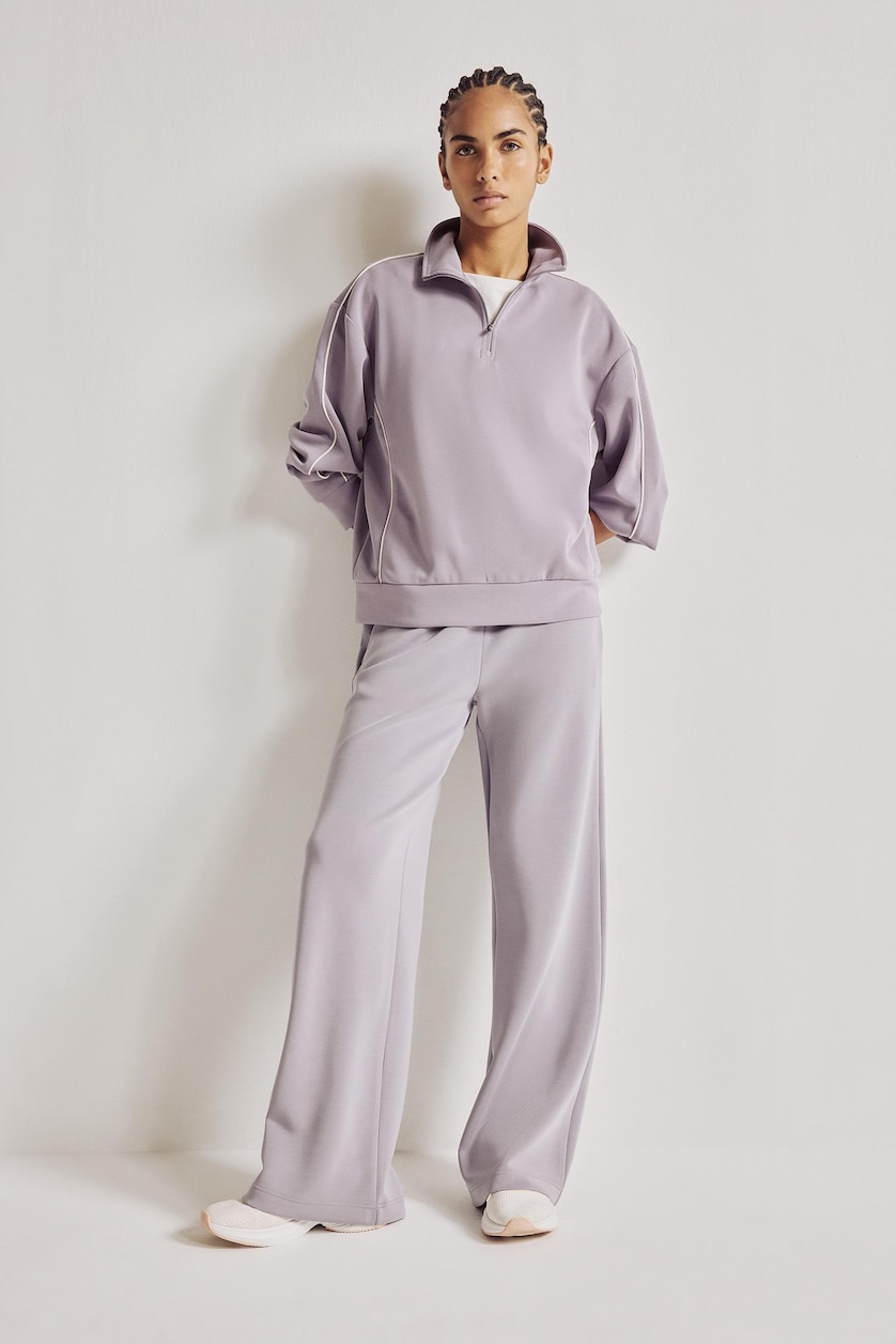 Woman Açık Mor Standard Fit modal Sweatshirt