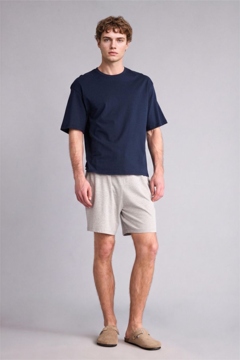 Мужчины Светло-серый Baggy Fit Knitted Bottoms