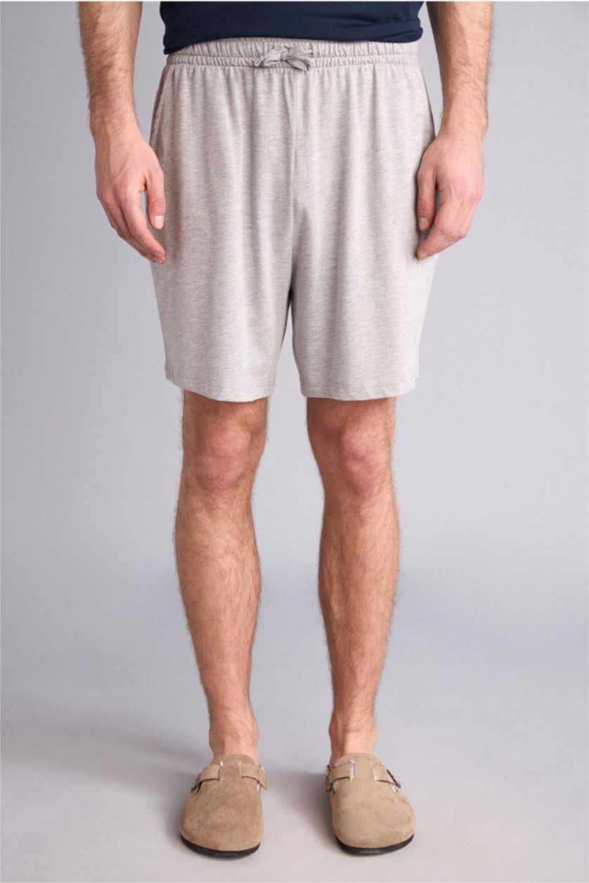 Мужчины Светло-серый Baggy Fit Knitted Bottoms