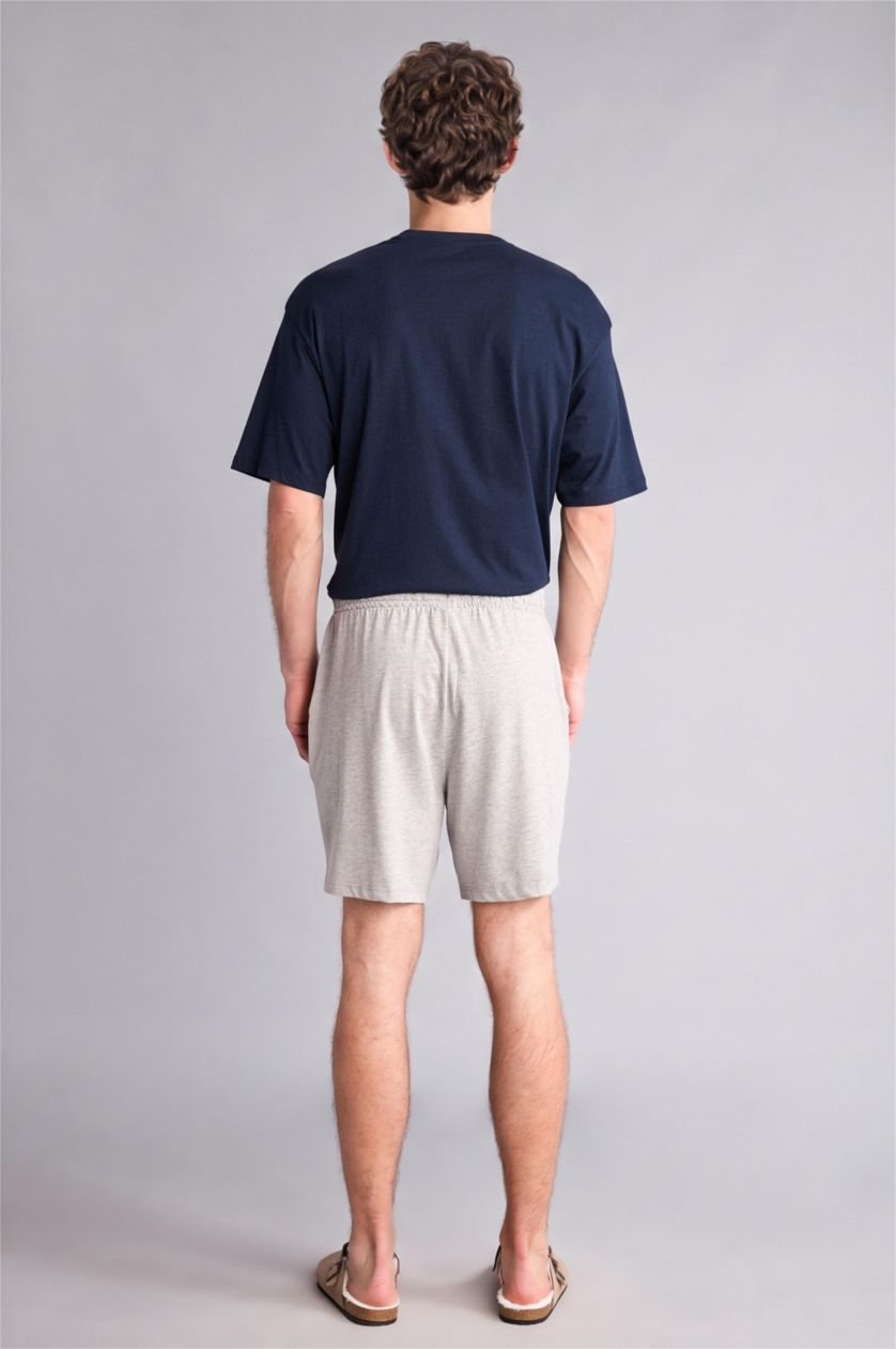 Мужчины Светло-серый Baggy Fit Knitted Bottoms