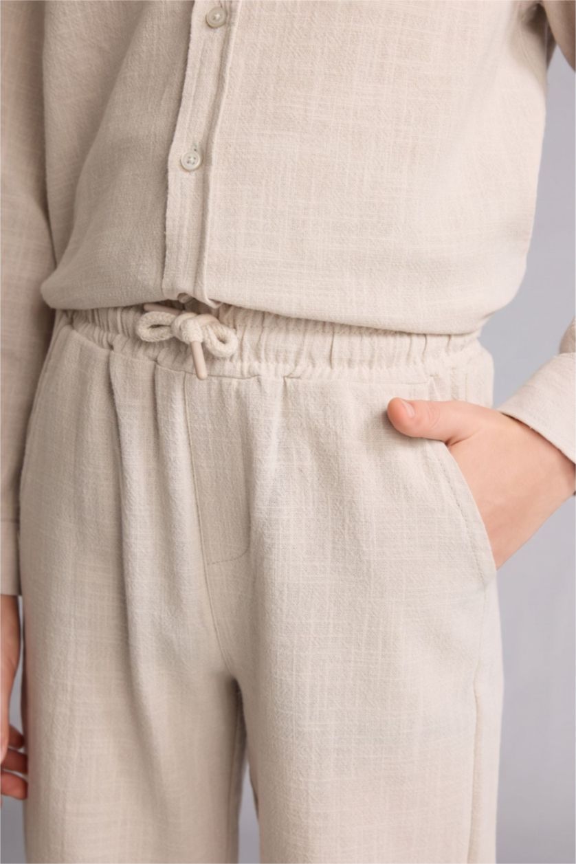 Young Boys - Teen Boys Beige Regular Fit Trousers