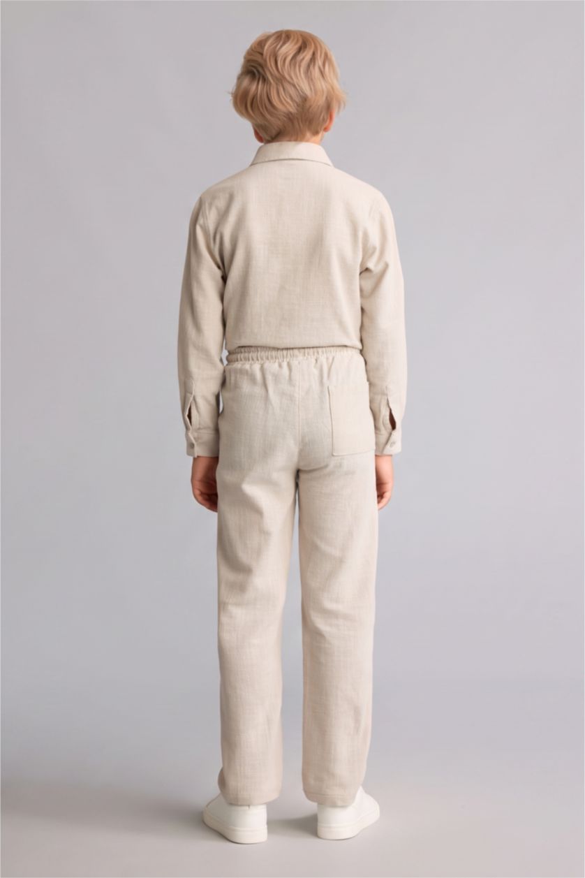 Young Boys - Teen Boys Beige Regular Fit Trousers
