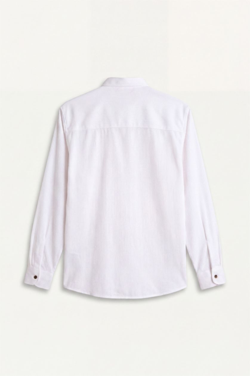 MAN White Regular Fit Long Sleeve Shirt