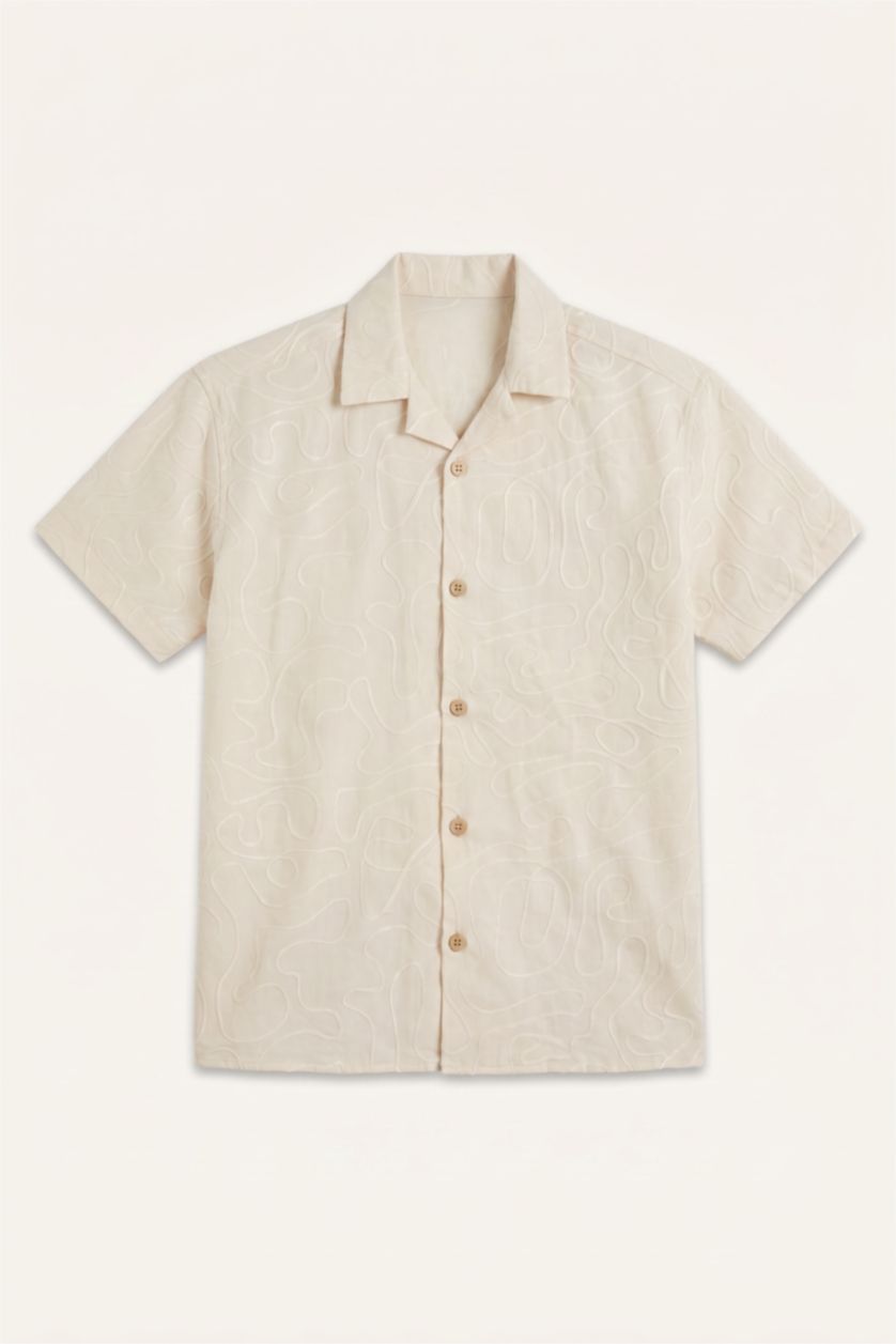 Baby Boy Beige Baby Boy Regular Fit Apache Neck Set