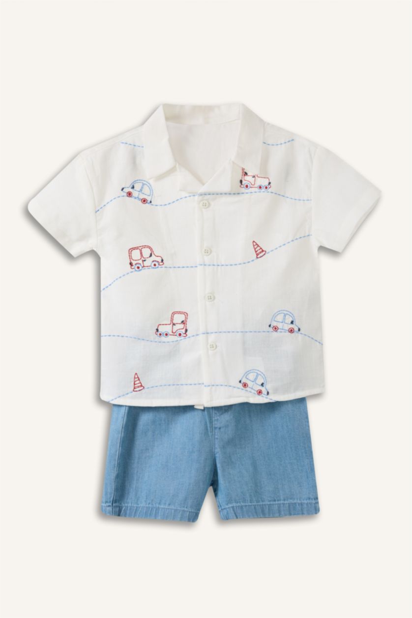 Erkek Bebek Ekru Erkek Bebek 2'li Takım 