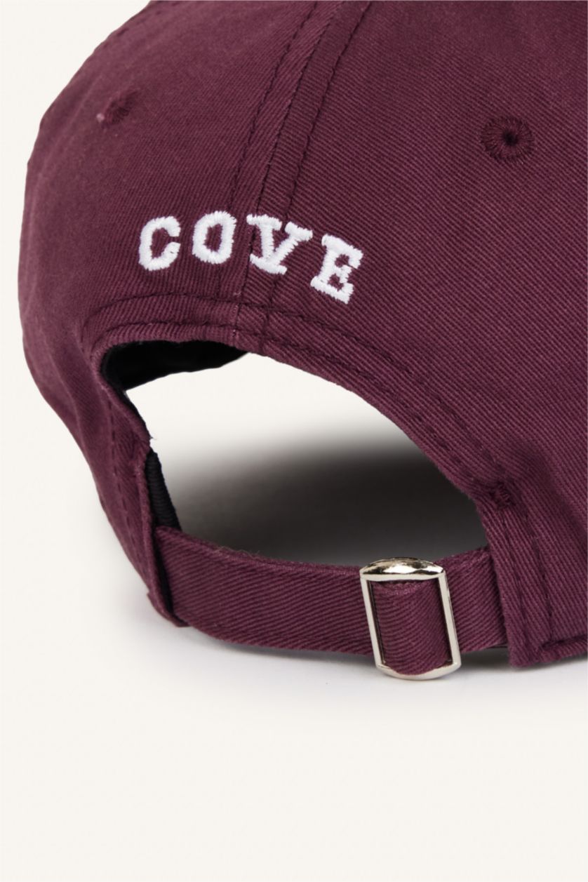 Women Purple Woman Cotton Embroidered Hat