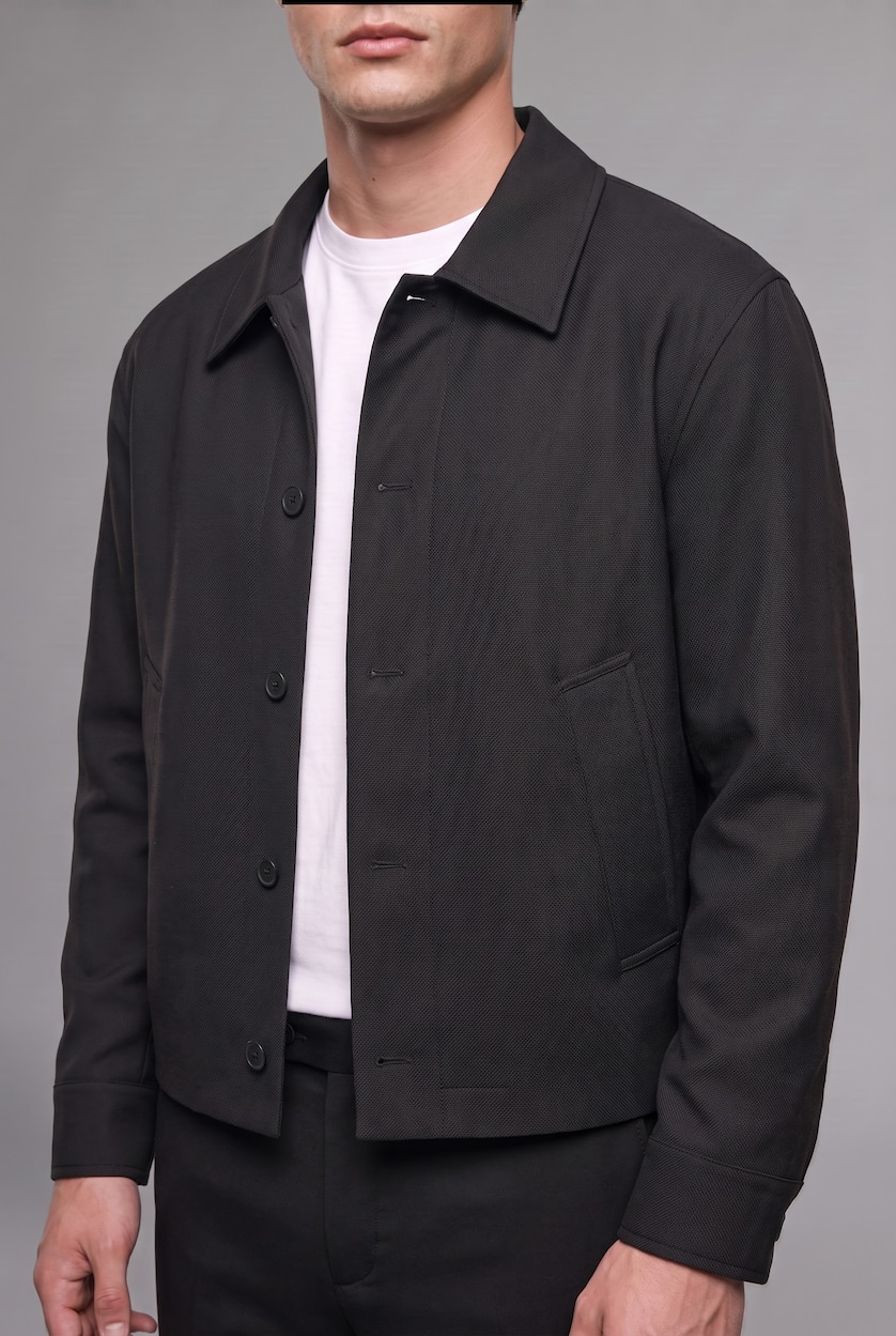 Men Black Regular Fit Blazer
