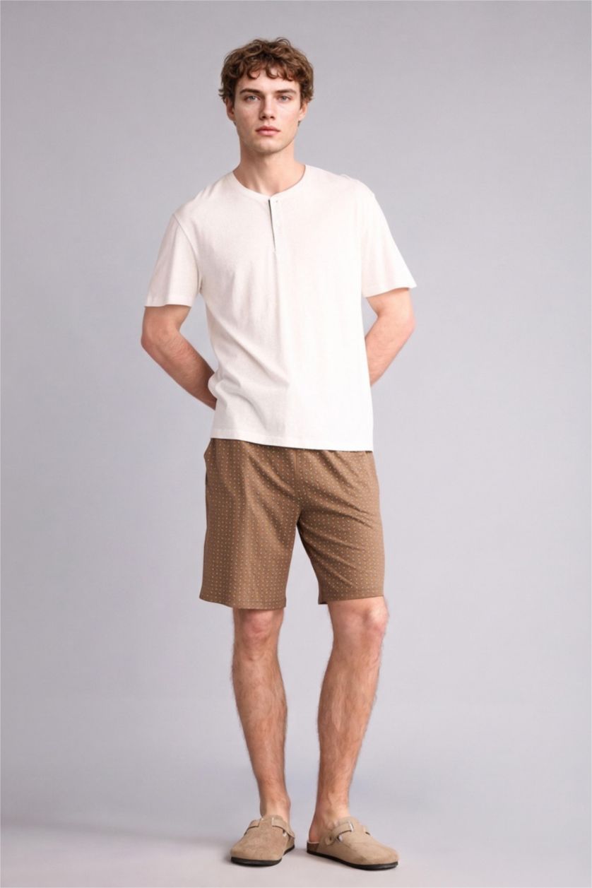 Erkek Ekru New Regular Fıt 2'li Takım