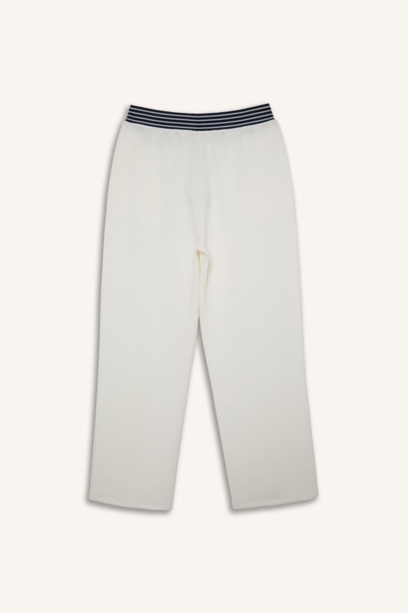 WOMAN Ecru Straight Fit Trousers