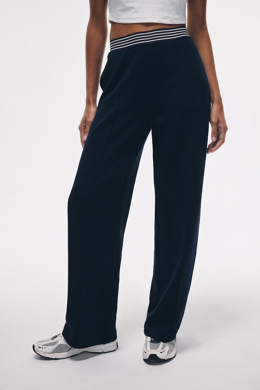 Women Indigo Straight Fit Modal Sports Sweatpants