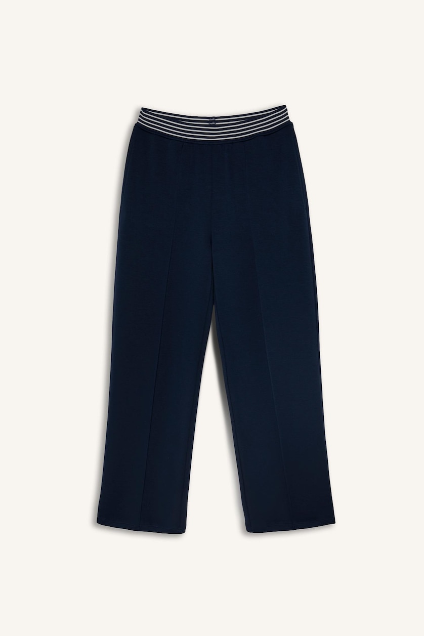 Women Indigo Straight Fit Modal Sports Sweatpants