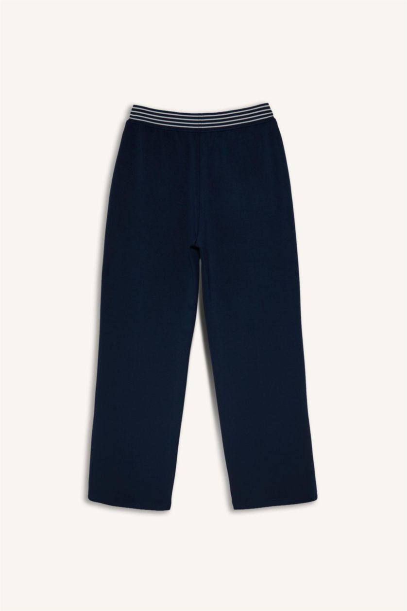 نساء نيلي Straight Fit Trousers