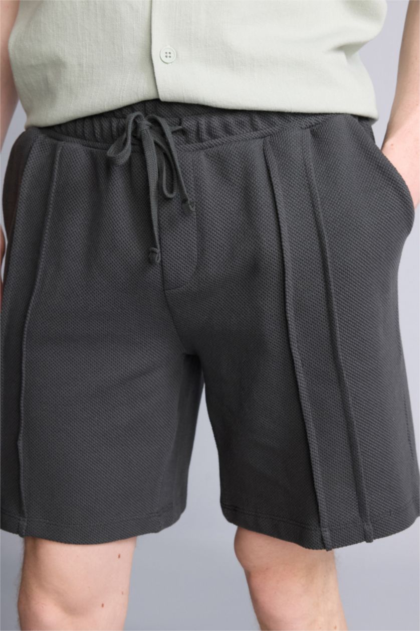 Erkek Antrasit Regular Fıt Şort