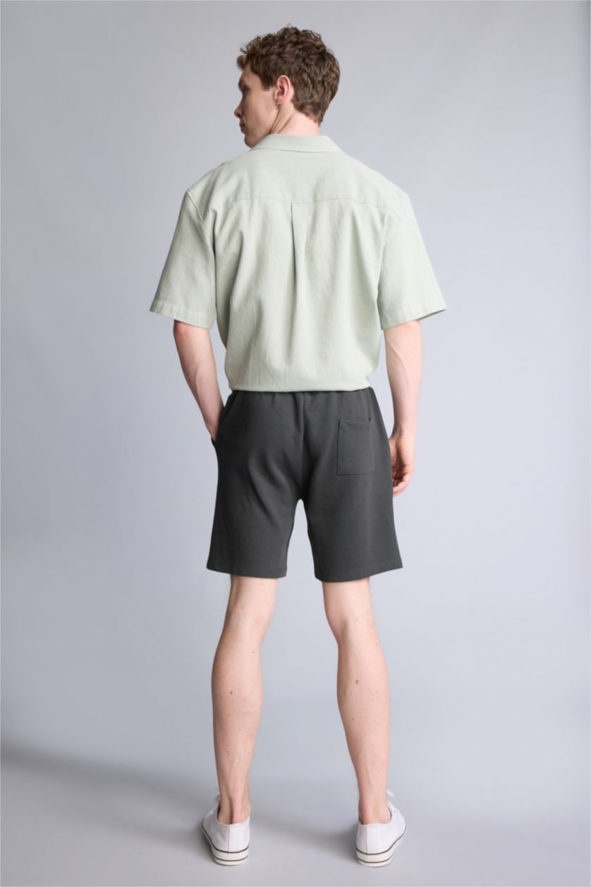 Erkek Antrasit Regular Fıt Şort