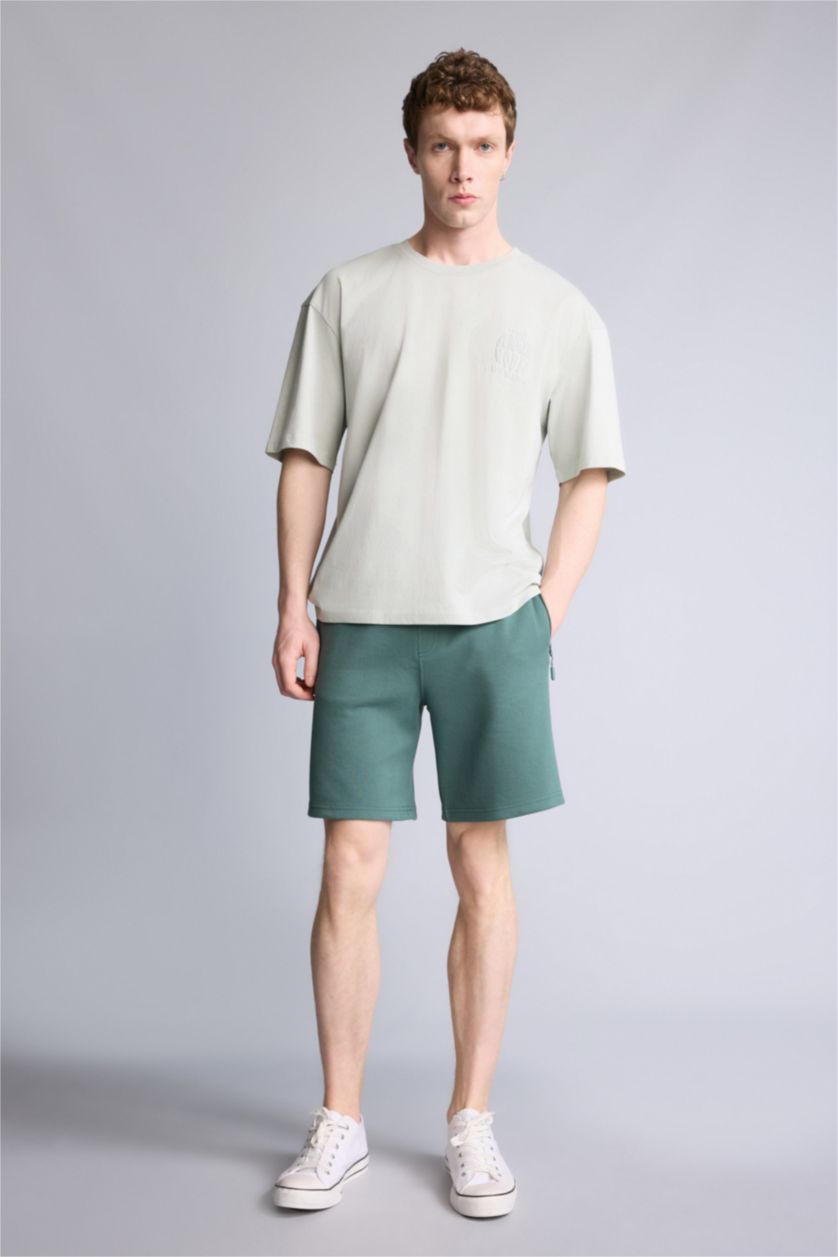 Erkek Yeşil Regular Fıt Şort