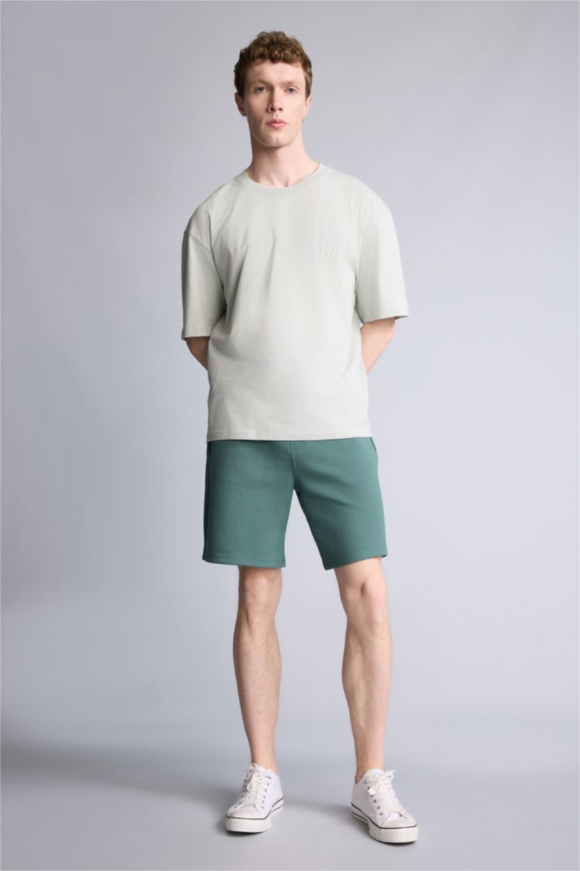 Erkek Yeşil Regular Fıt Şort