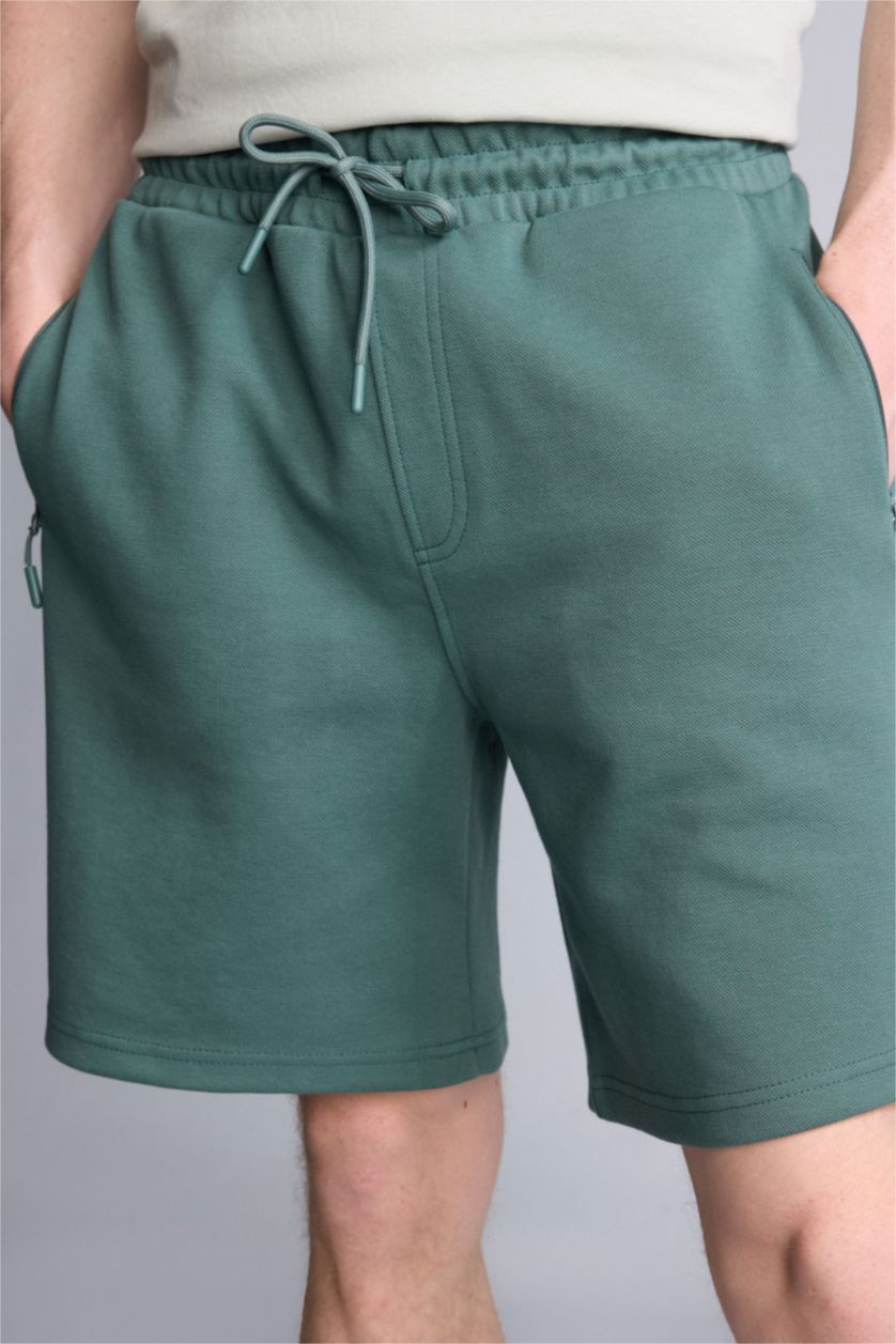 Erkek Yeşil Regular Fıt Şort