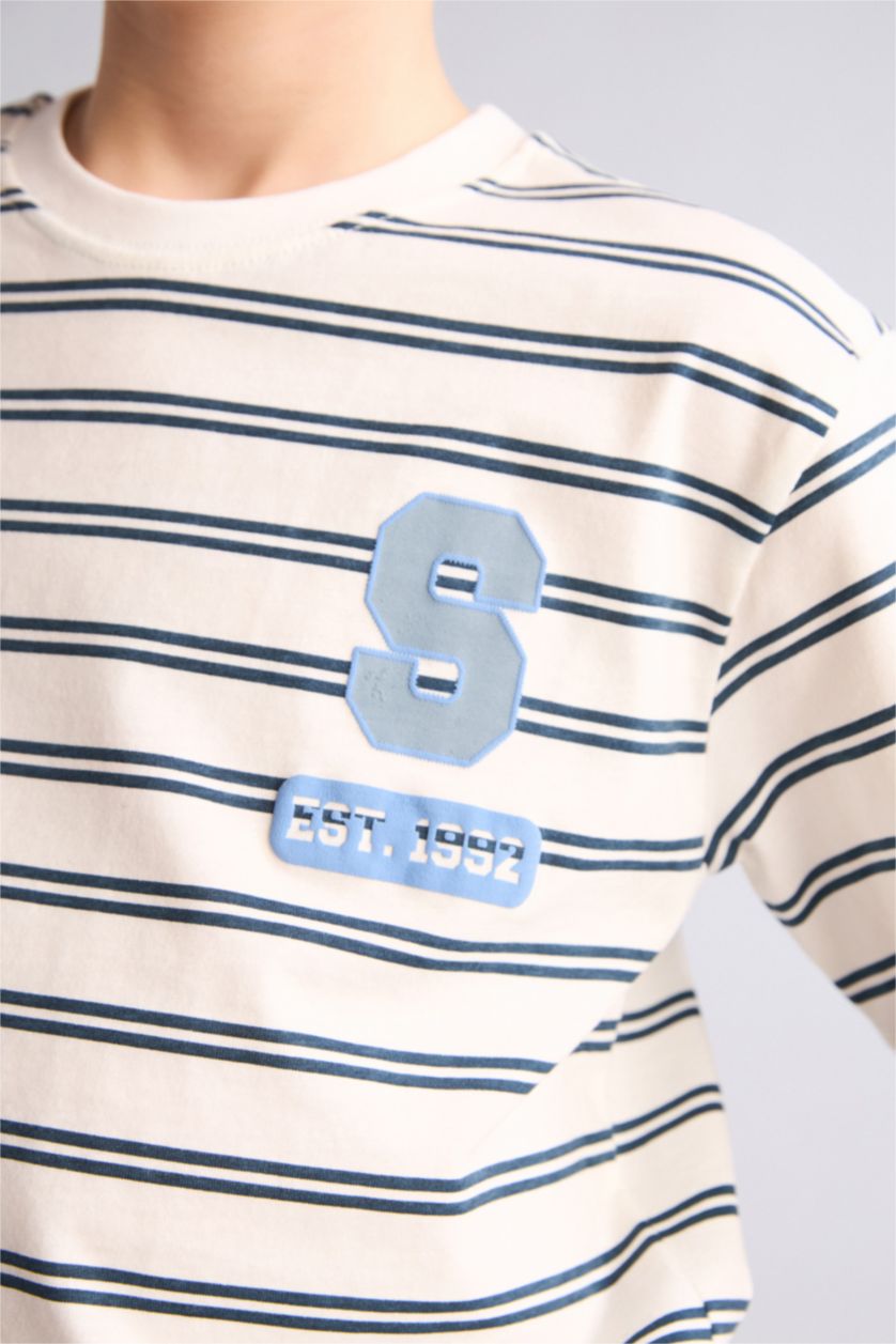 أولاد بترولي تيشيرت ولادي نص ردن قصة عادية برقبة مستديرة