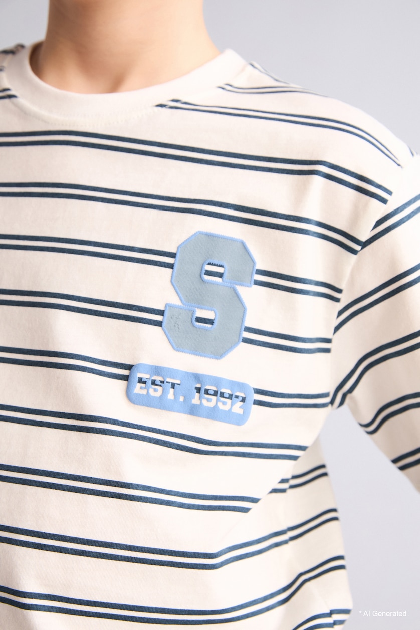 Young Boys - Teen Boys Petrol Boy New Regular Fit Printed Short Sleeve T-Shirt