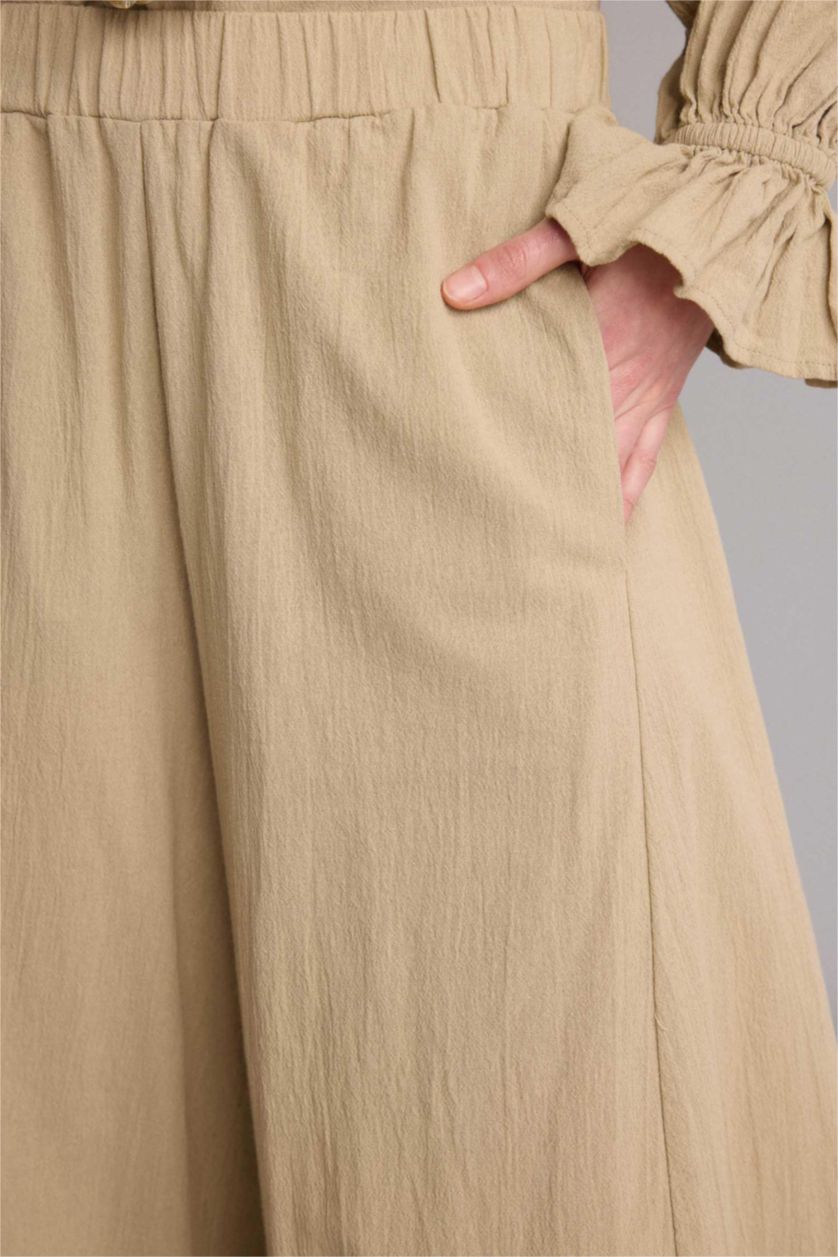 Women Stone Relax Fit Voile Trousers