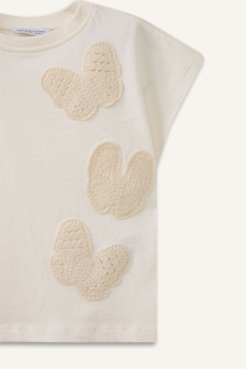 طفلة صغيرة بيج فاتح تيشيرت بيبي بناتي قصة عادية 3D