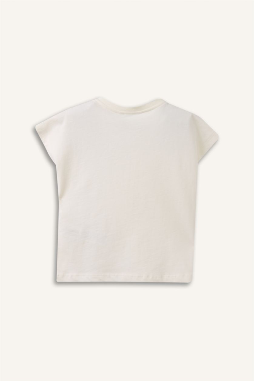 طفلة صغيرة بيج فاتح تيشيرت بيبي بناتي قصة عادية 3D