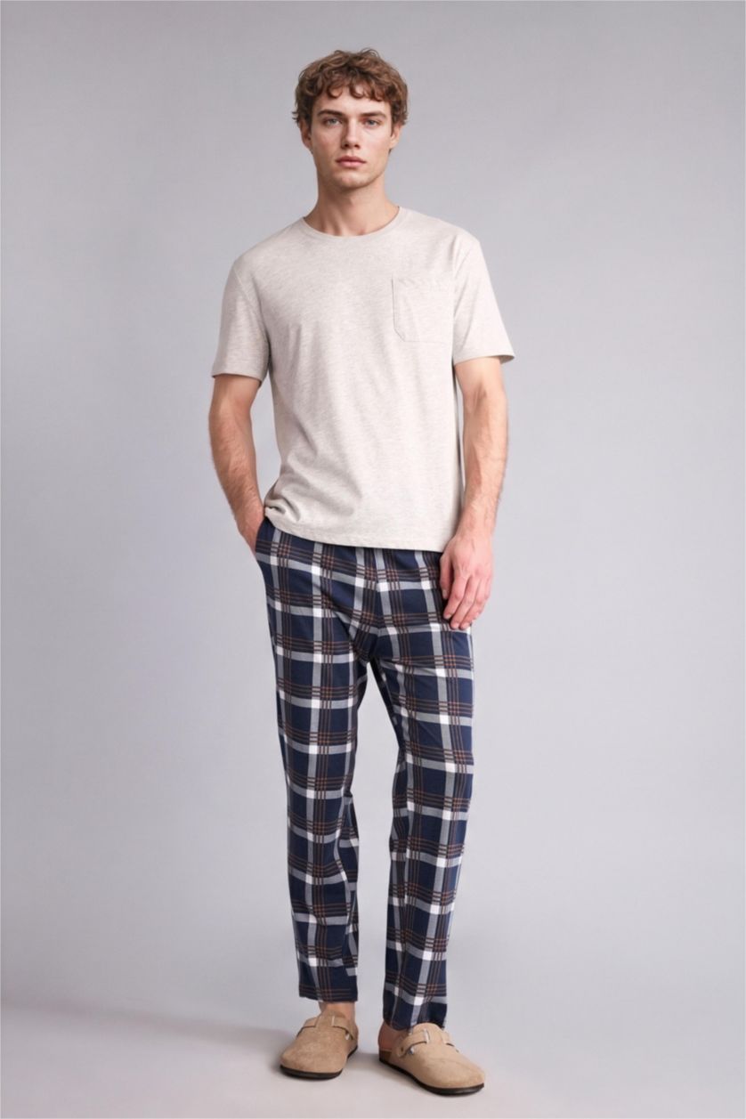 Erkek Lacivert New Regular Fıt Pijama Altı