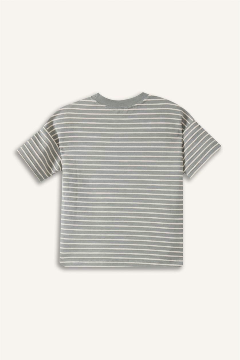 Erkek Bebek Açık Yeşil Kısa Kollu Erkek Bebek Tişört