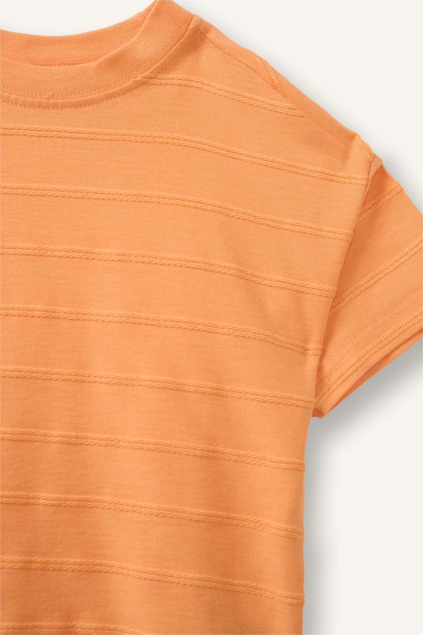 Baby Boy Salmon Regular Fit Short Sleeve T-Shirt