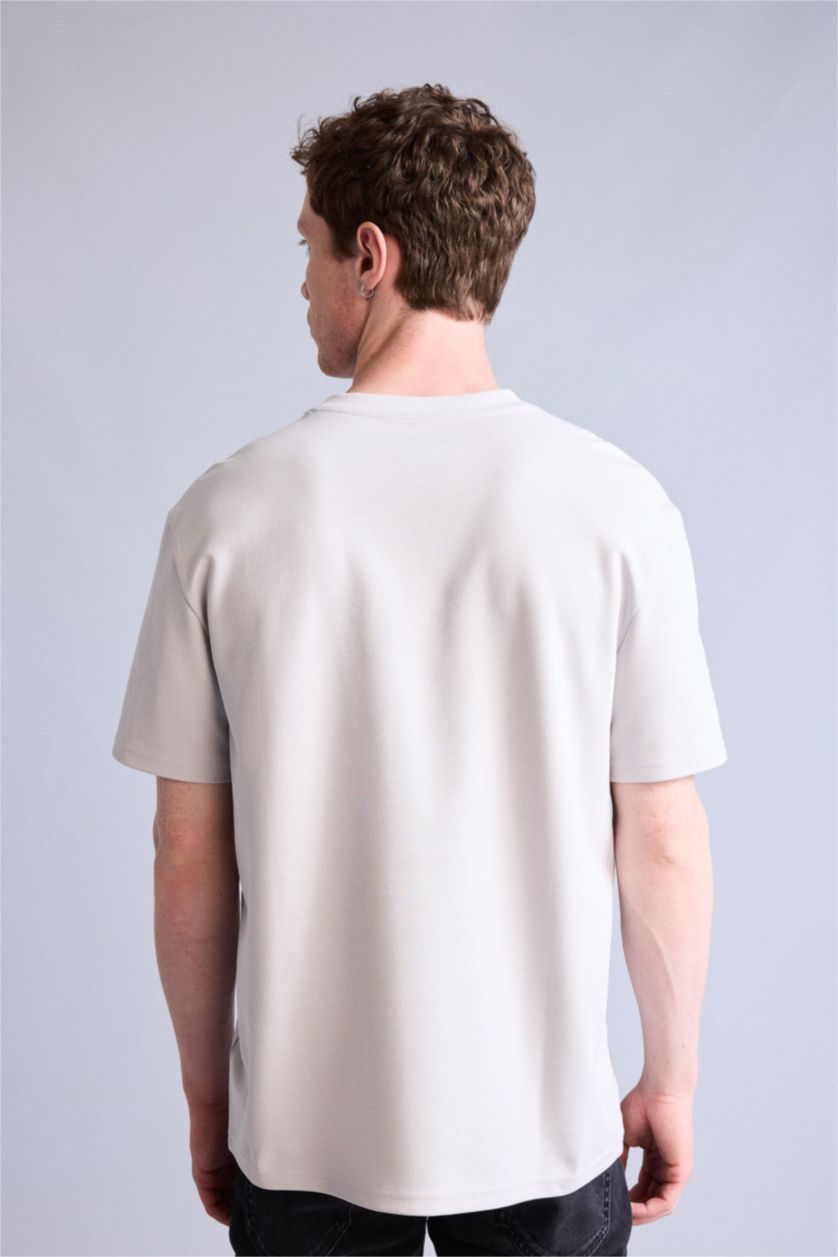 HOMME Gris Clair T-shirt à manches courtes Coupe régulière