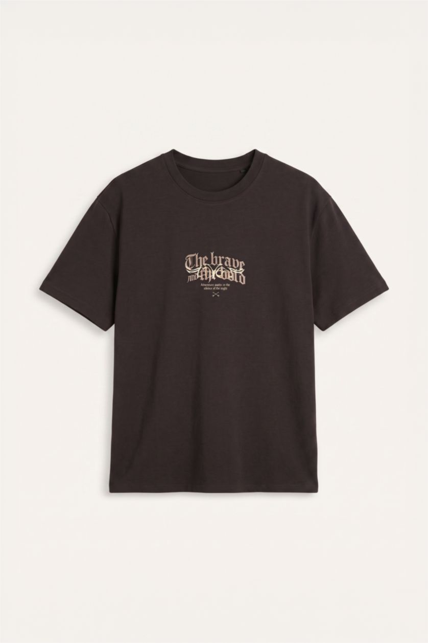 رجال بني Regular Fit Short Sleeve T-Shirt