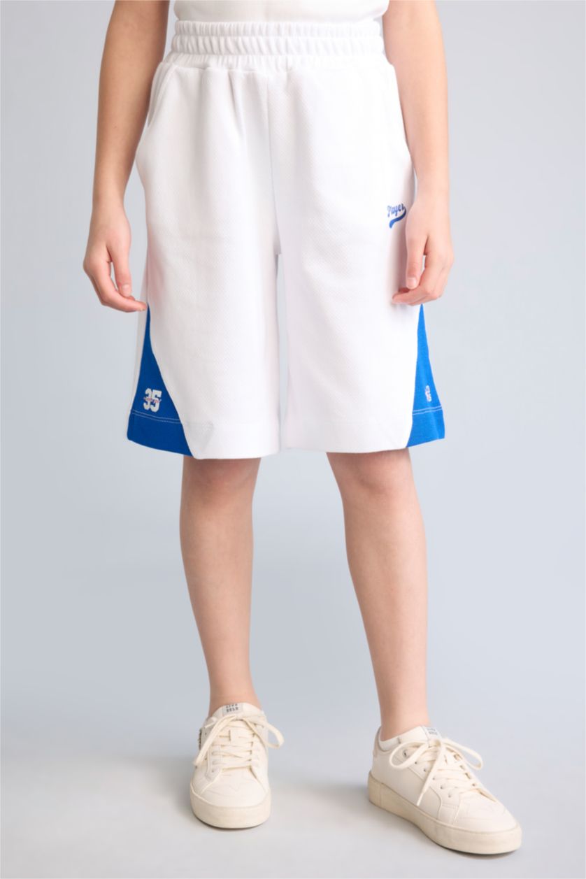 Girls & Teens White Girl Elastic Waist White Shorts
