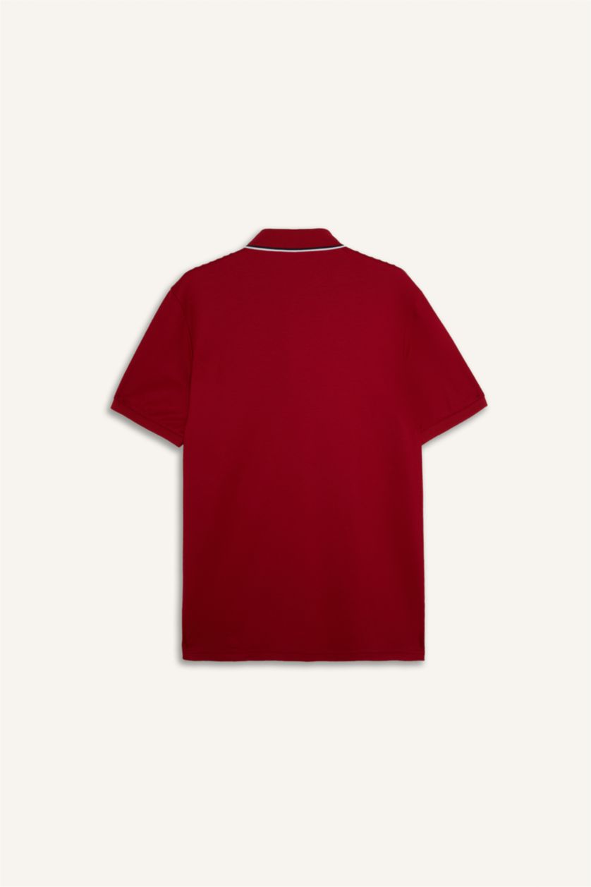 Erkek Kırmızı Standart Fit Polo Tişört