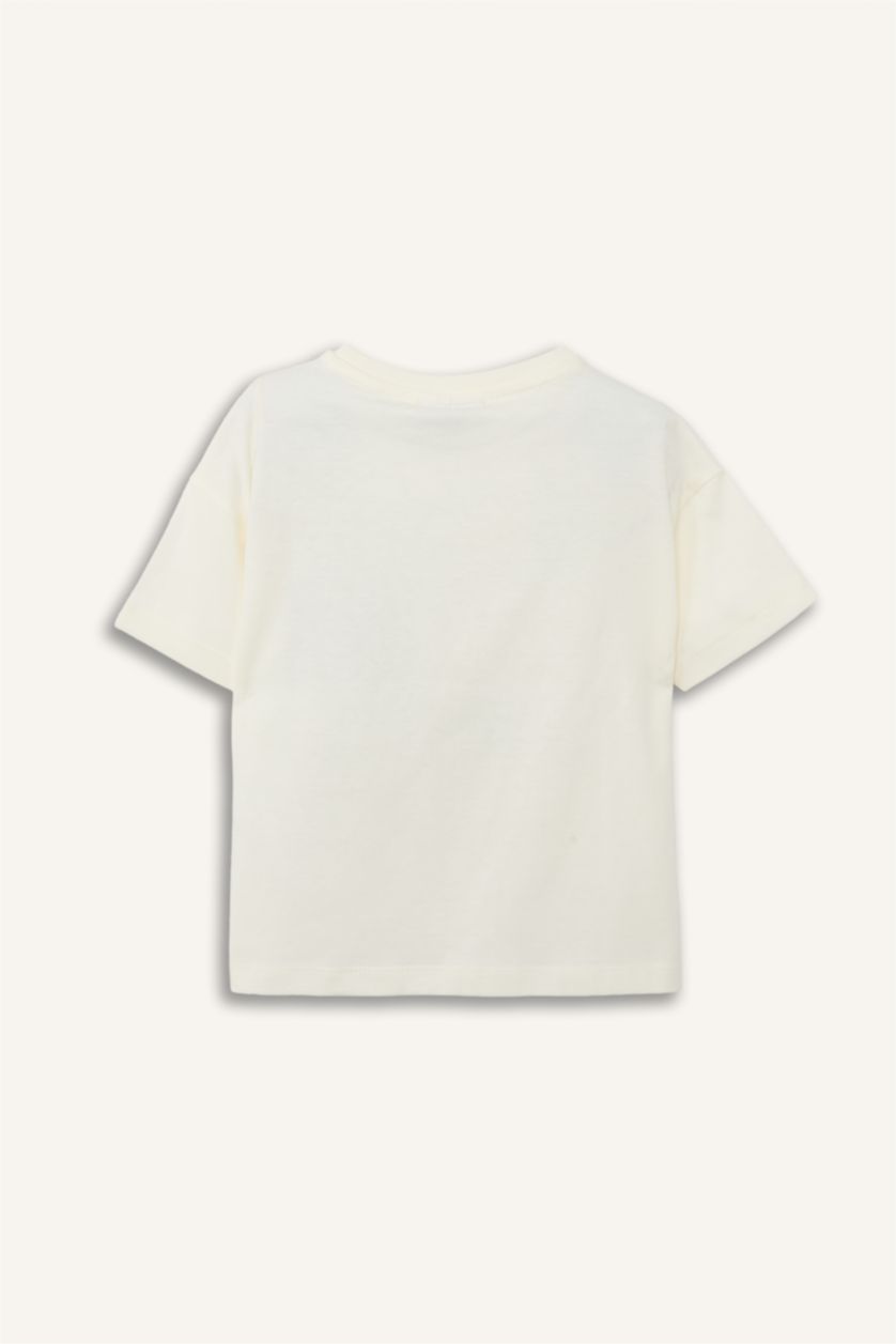 Baby Girl Ecru Baby Girl Miffy Cotton Short Sleeve T-Shirt