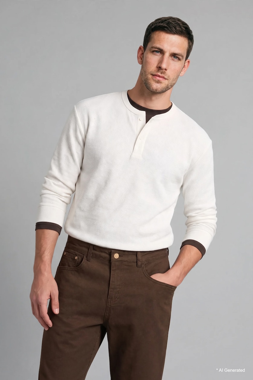 MAN Kahve Regular Fit Normal Waist Straight Leg Trousers