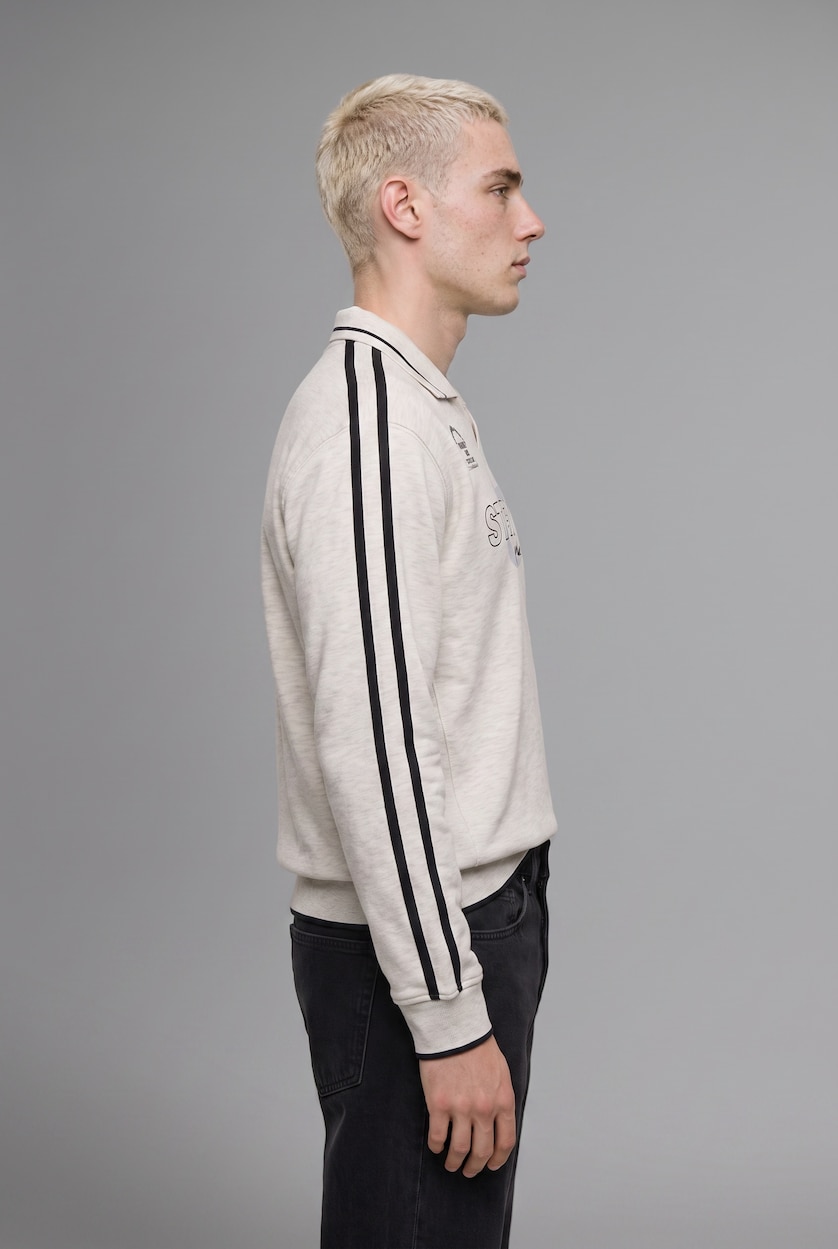 Ерлер Сұр Меланж Boxy Fit свитшот
