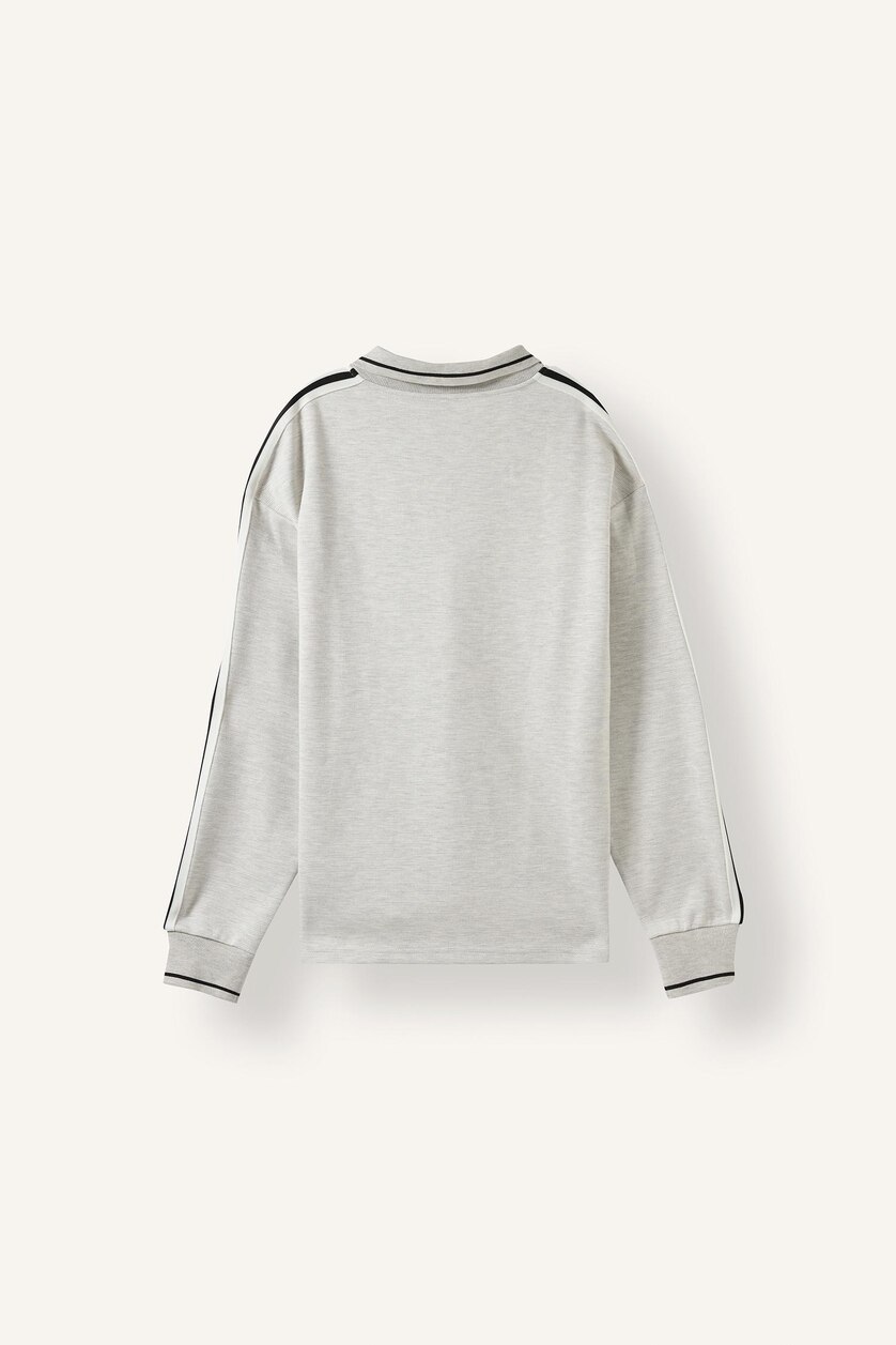 Ерлер Сұр Меланж Boxy Fit свитшот