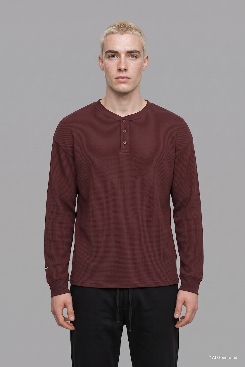 Ерлер Қою Бордо Boxy Fit свитшот
