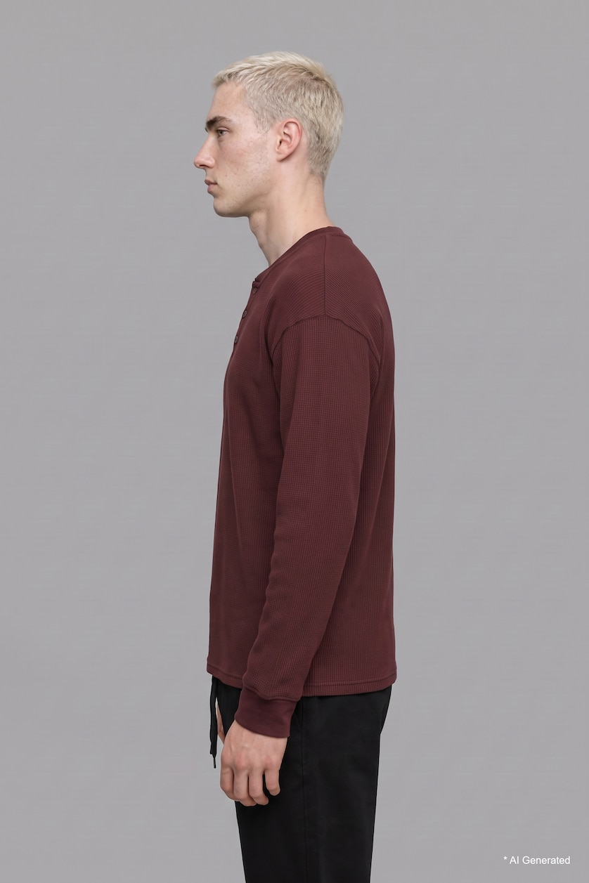 Ерлер Қою Бордо Boxy Fit свитшот