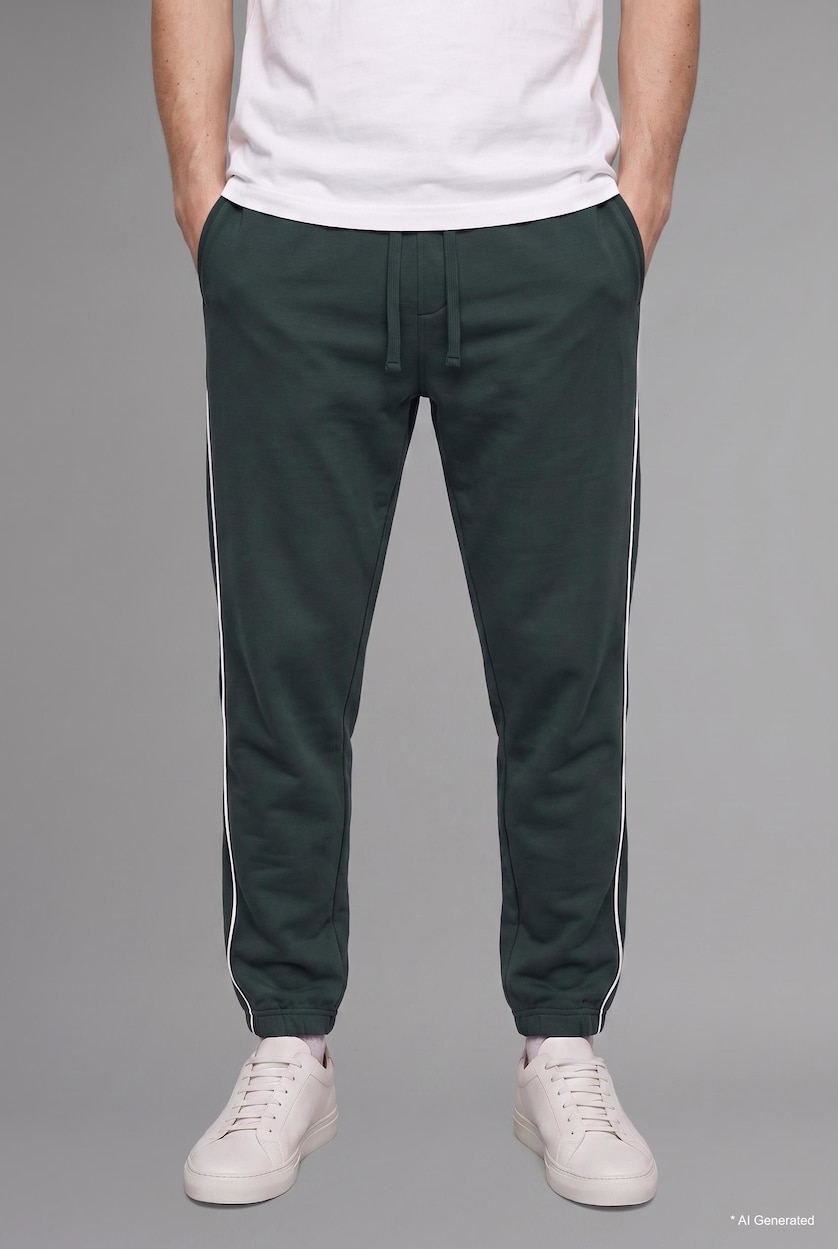 Ерлер Қою жасыл Regular Fit шалбар