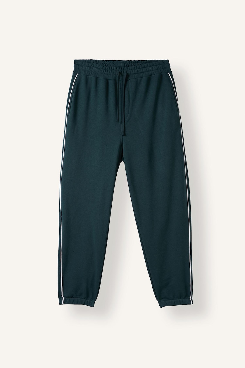 MAN Dark Green Regular Fit Elastic Leg Jogger Sweatpants