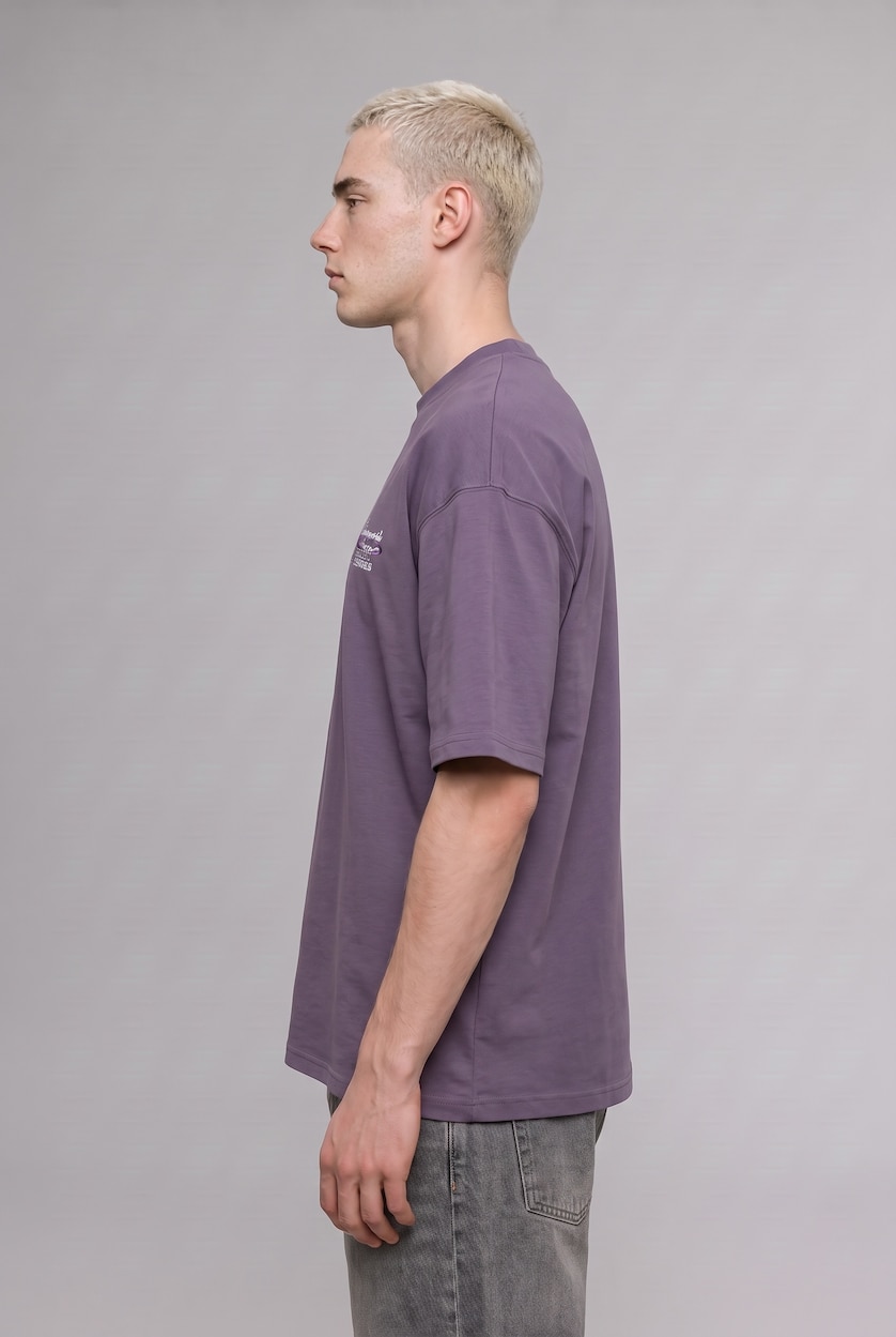 MAN Purple Loose Fit Short Sleeve T-Shirt