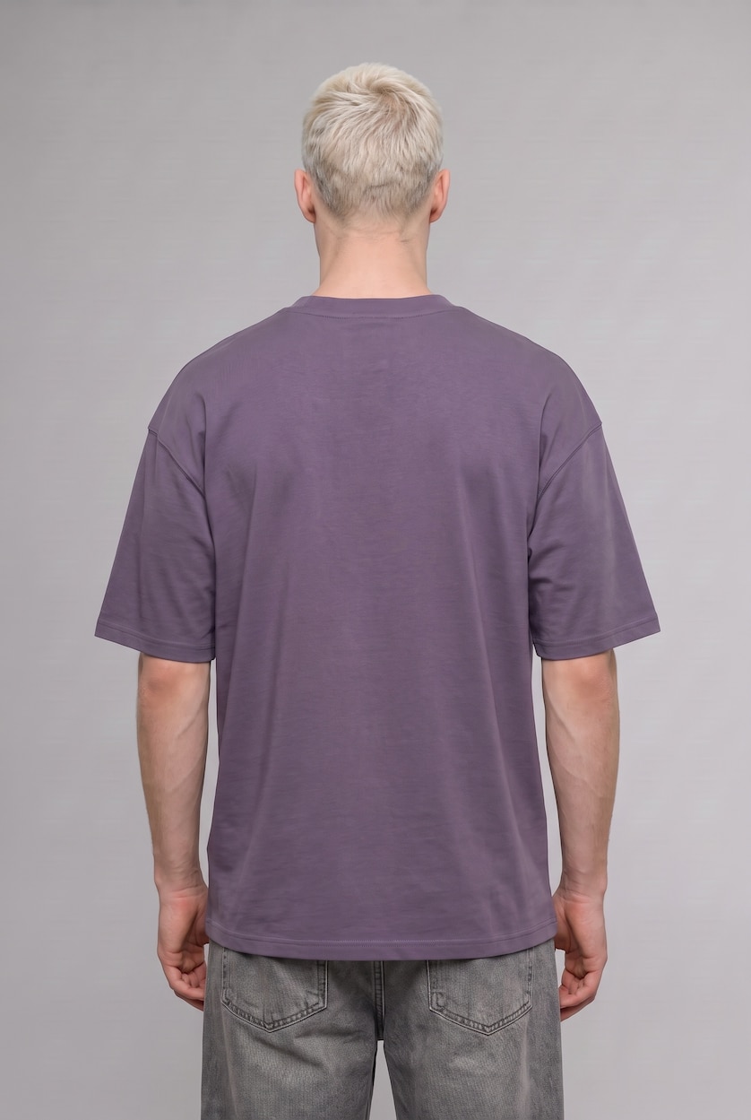 MAN Purple Loose Fit Short Sleeve T-Shirt