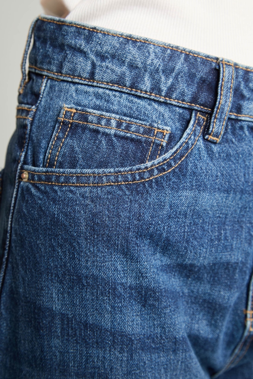 Женщины Голубрй Брюки 90's Wide Leg