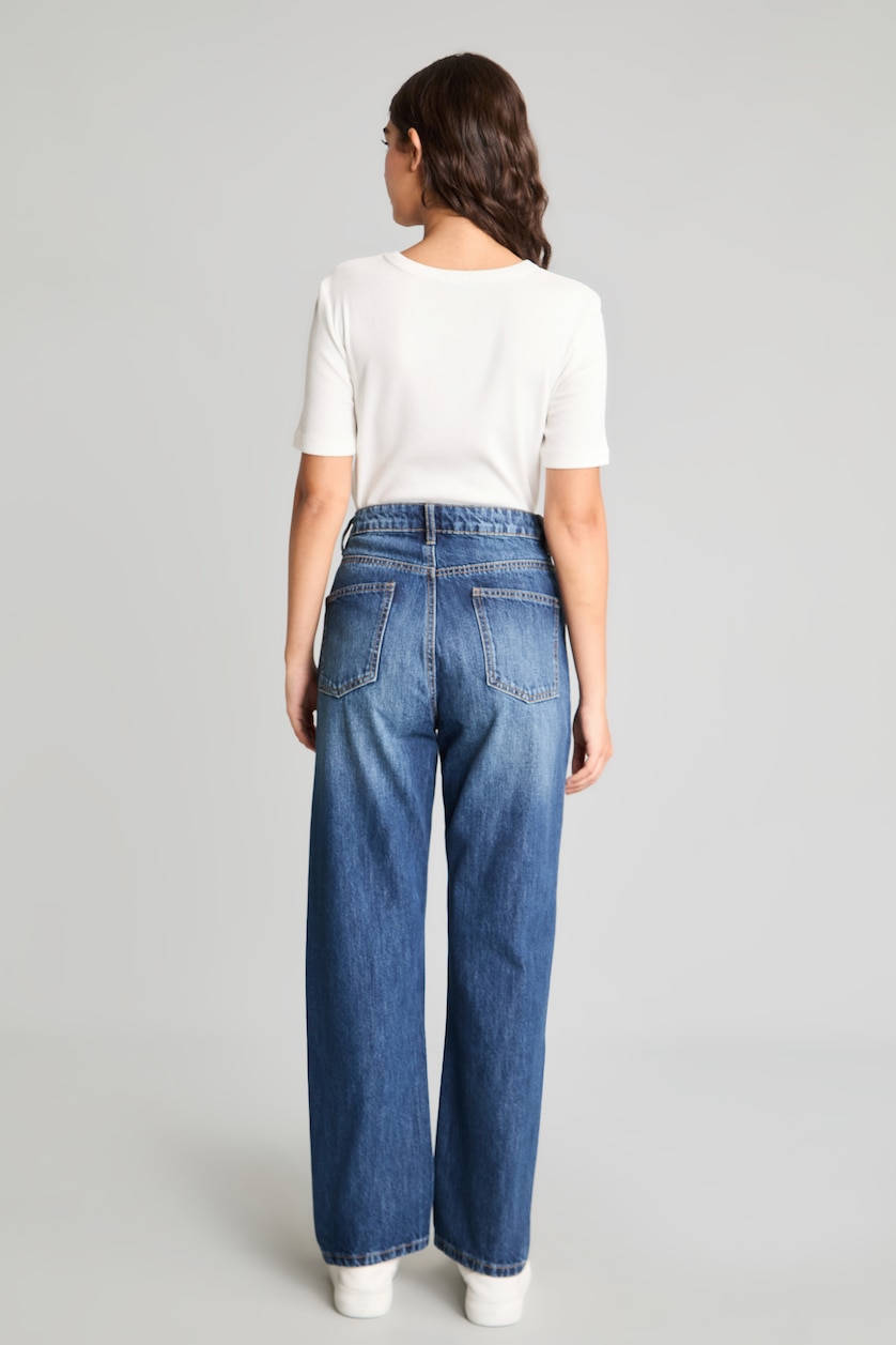 Женщины Голубрй Брюки 90's Wide Leg