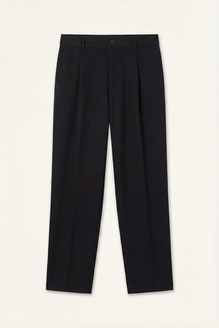 Men Black Baggy Fit Trousers