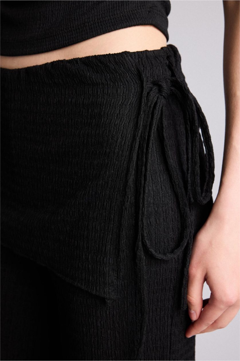 Women Black Wide Leg Trousers